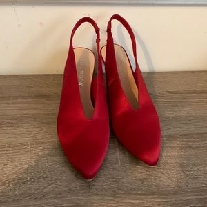 Vero Moda red kitten heels